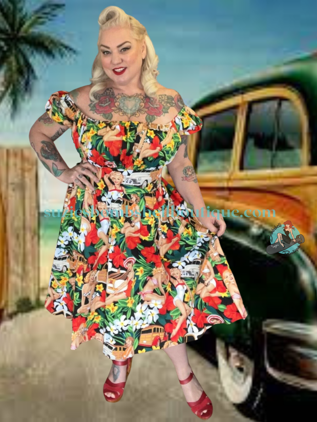 Beach Bombshell Swing Dress