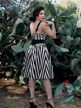 Weasel Wear Beach Striped Romper & Swing Skirt Set