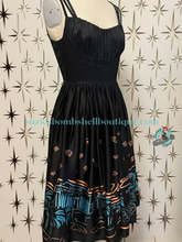 Boulevard Nights Viva Las Vegas Border Print Dress