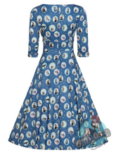 Dolly & Dotty Cat Portrait Swing Dress