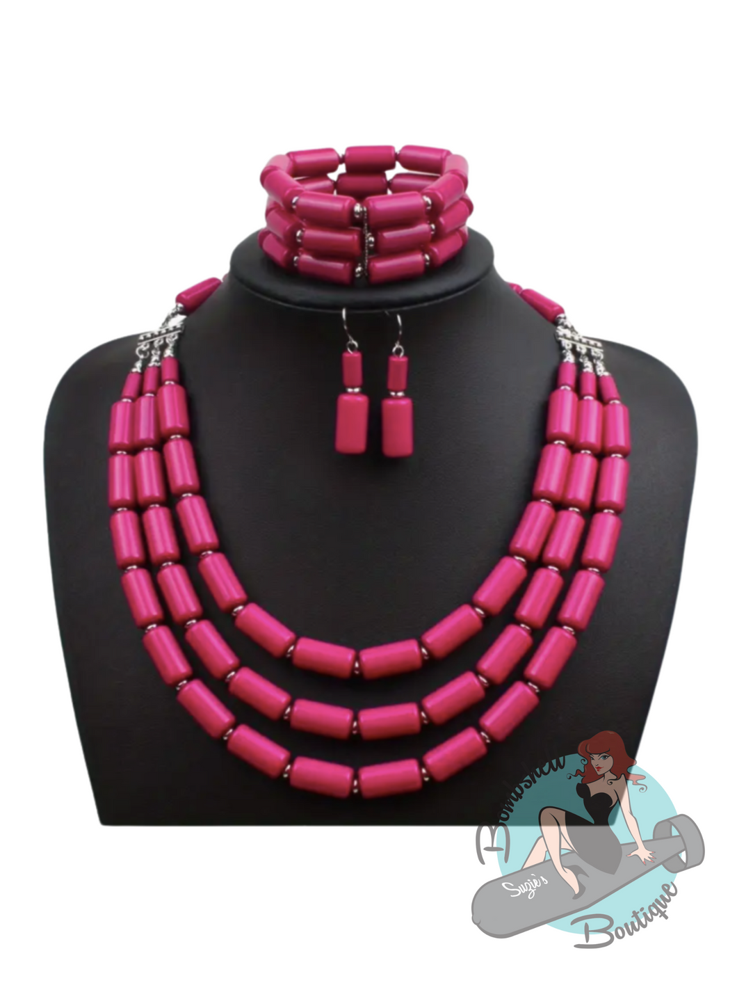 Beaded Bombshell Jewellery Set