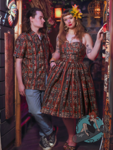 Sun-Kissed Tiki Gigi Swing Dress