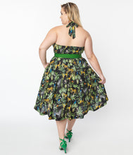 Unique Vintage Tarrytown Hostess Jungle Print Dress