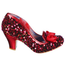 Irregular Choice Kanjanka Shoes - Red Sequins