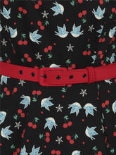Collectif Meg Swallows & Cherries Swing Dress