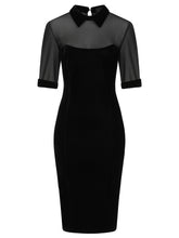 Collectif Wednesday Velvet Pencil Dress