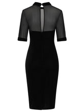 Collectif Wednesday Velvet Pencil Dress