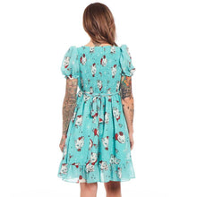Sourpuss Christmas Kitties Cream Puff Dress