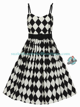 Collectif Jade Diner Diamonds Swing Dress
