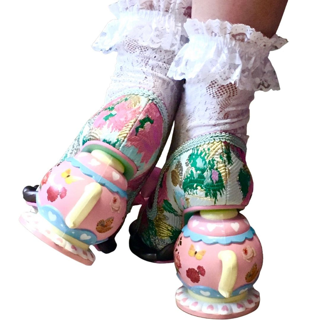 Chaussures Femme Irregular Choice 'Alice' - Talons Aiguille Dorés, Taille 38 - Neuf Avec Boîte