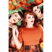 Collectif Chrissie Plain Knitted Top - Orange