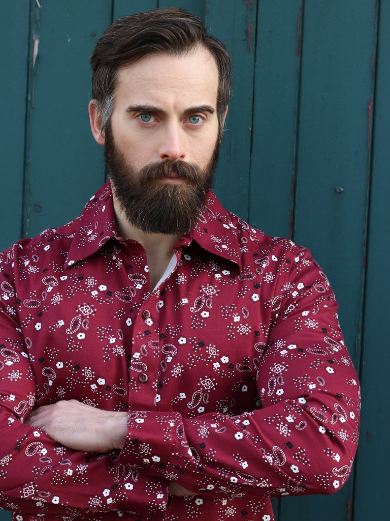 Collectif Jamie Men's Bandana Shirt Suzie's Bombshell Boutique Collectif Jamie Men's Bandana Shirt Suzie's Bombshell Boutique