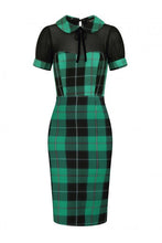 Collectif Mac Foliage Check Pencil Dress