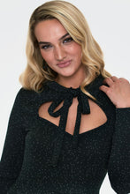 Voodoo Vixen Starlynn Green Snowflake Dress