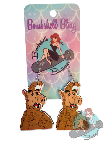 Bombshell Bling 80s Alien Earrings