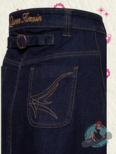 Queen Kerosin Denim Swing Skirt