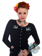 Banned Retro Hybrid Tattoo Swallow Cardigan