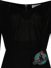 Banned Retro Amalia Black Velvet Gown