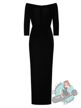 Banned Retro Amalia Black Velvet Gown