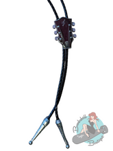 Bolo Tie with Gretsch guitar head detail