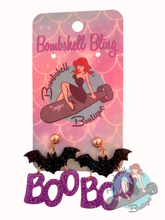 Bombshell Bling Boo Bat Earrings - Various Colours