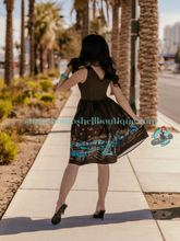 Boulevard Nights Viva Las Vegas Border Print Dress