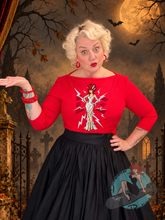 Bride of Frankenstein - SAY MY NAME 😈🧨 Audrey Boatneck Top