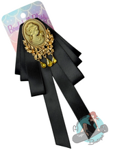 Bombshell Bling Cameo Bowtie Brooch