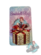 Bombshell Bling Christmas Present Brooch - Various Colours