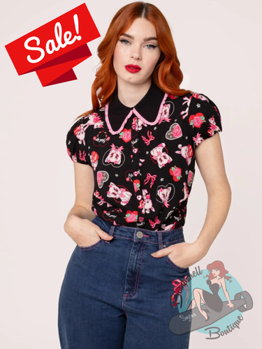 Hell Bunny Not Into You Blouse