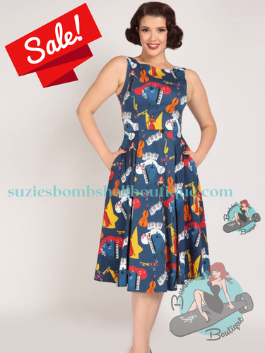 Collectif Frances Jazz Swing Dress