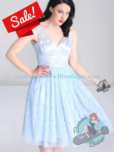 Hell Bunny Infinity 1950's Dress - Blue