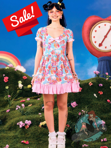 Hell Bunny Picnic Care Bear Mini Dress