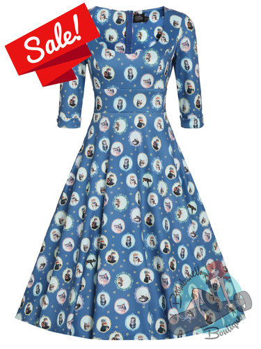 Dolly & Dotty Cat Portrait Swing Dress