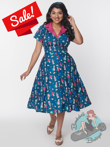 Unique Vintage Golden Girls Swing Dress