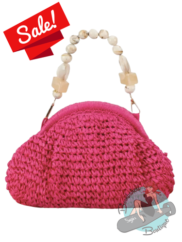 Raffia Clutch Bag - Various Colours