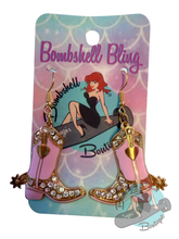 Bombshell Bling Cowboy Boot Earrings - Various Colours