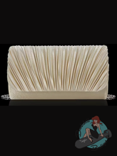 Satin evening bag clutch style purse for event