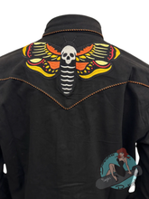 Western Evil Death's Head Moth Men's Western Shirt