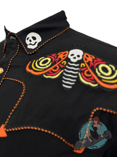 Western Evil Death's Head Moth Men's Western Shirt