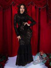 Elle Rebel Duchess du Noir Lace Maxi Dress