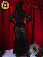 Elle Rebel Duchess du Noir Lace Maxi Dress - PREORDER
