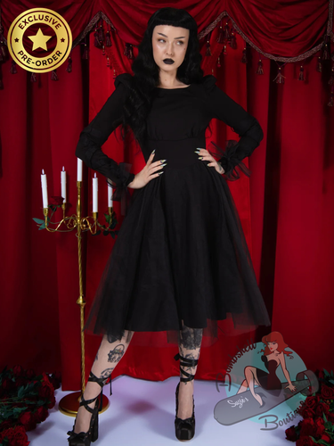 Elle Rebel Black Swan Tulle Dress - PREORDER