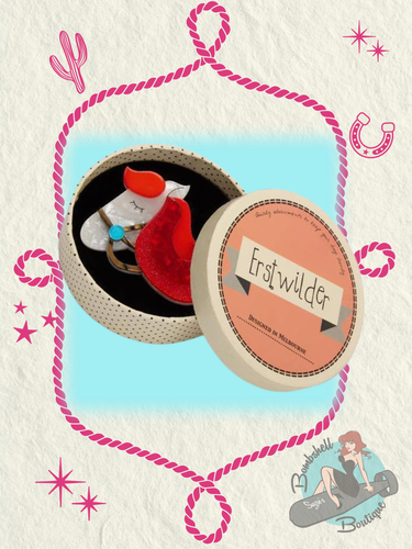 Erstwilder His Girl Friday Horse Brooch