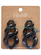 Erstwilder x Iris Apfel - Statement Marble Chain Earrings (Various Colours)