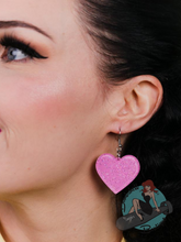 Erstwilder Heart Glitter Resin Drop Earrings