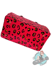 Hot Pink Leopard Print Vintage Handbag
