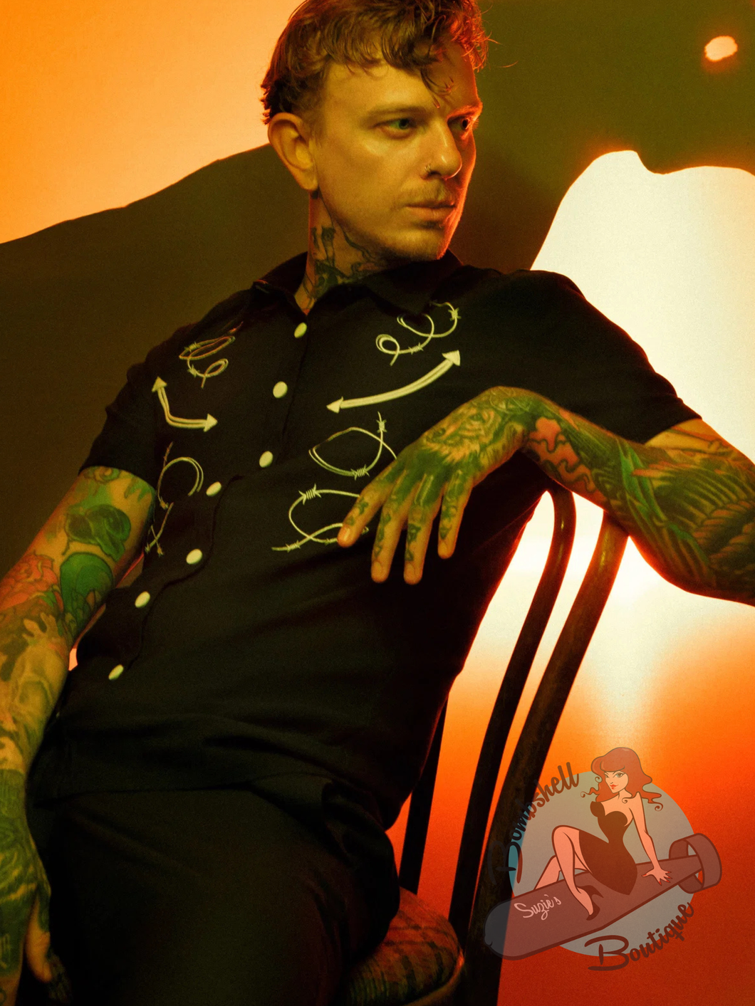 Katakomb Barb Wire Men's Shirt