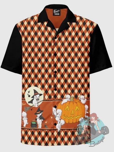 The Oblong Box Shop x Kewpie Doll Vintage Witch Men's Shirt