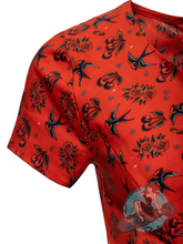 Queen Kerosin Rockabilly Cherries Wiggle Dress